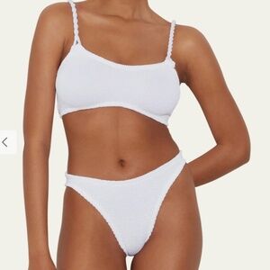 NEW WITH TAGS - Hunza G white bikini